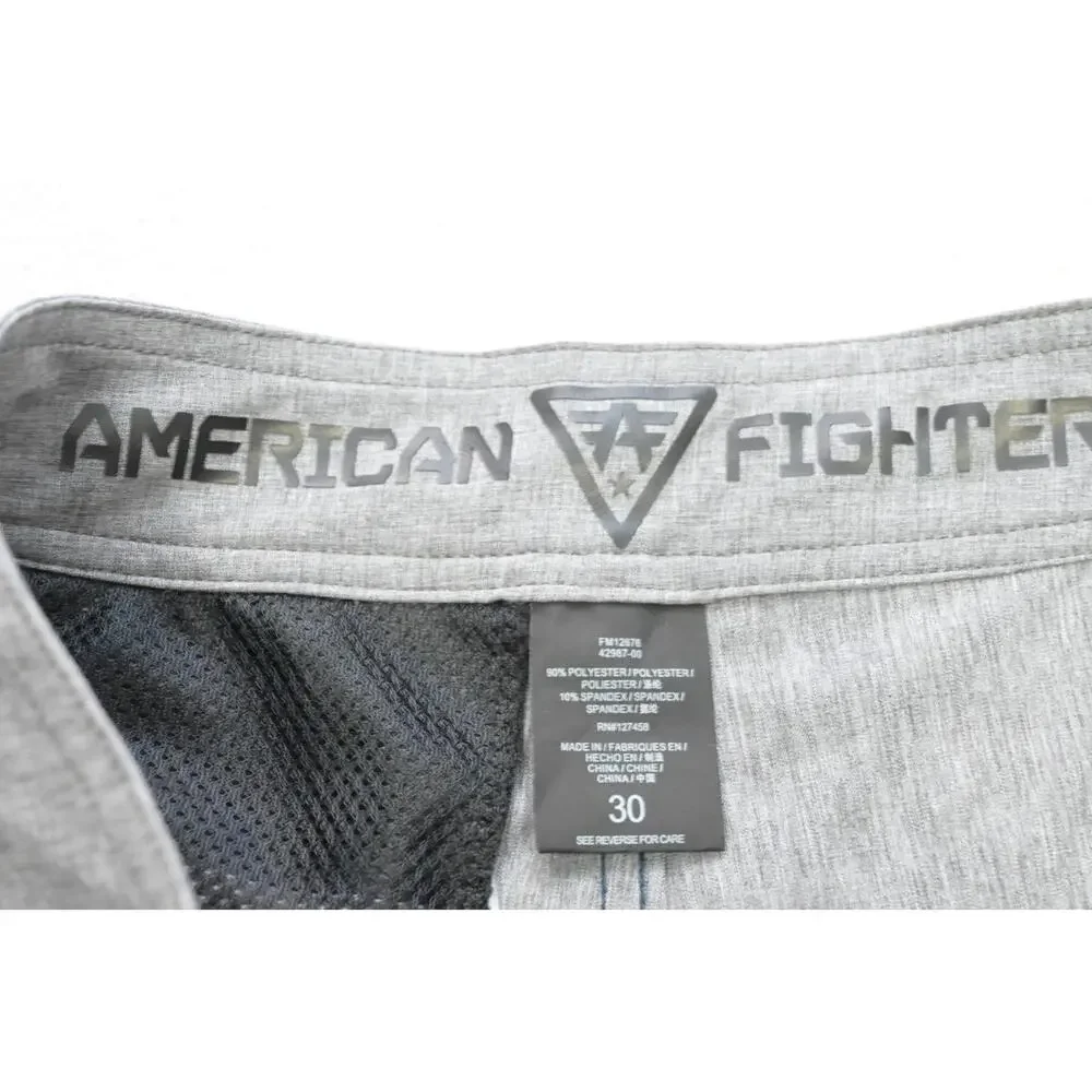 American Fighter Fight Board Gym Shorts MMA Graphic Athletic Mens‎ Size 30